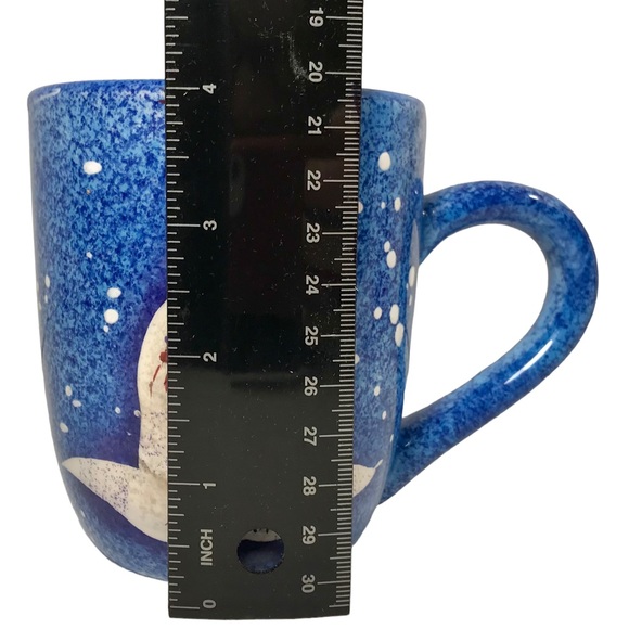 SAKURA SNOWMATES Snowman Blue Cocoa Coffee Mug by Debbie Taylor Kerman - Picture 11 of 12
